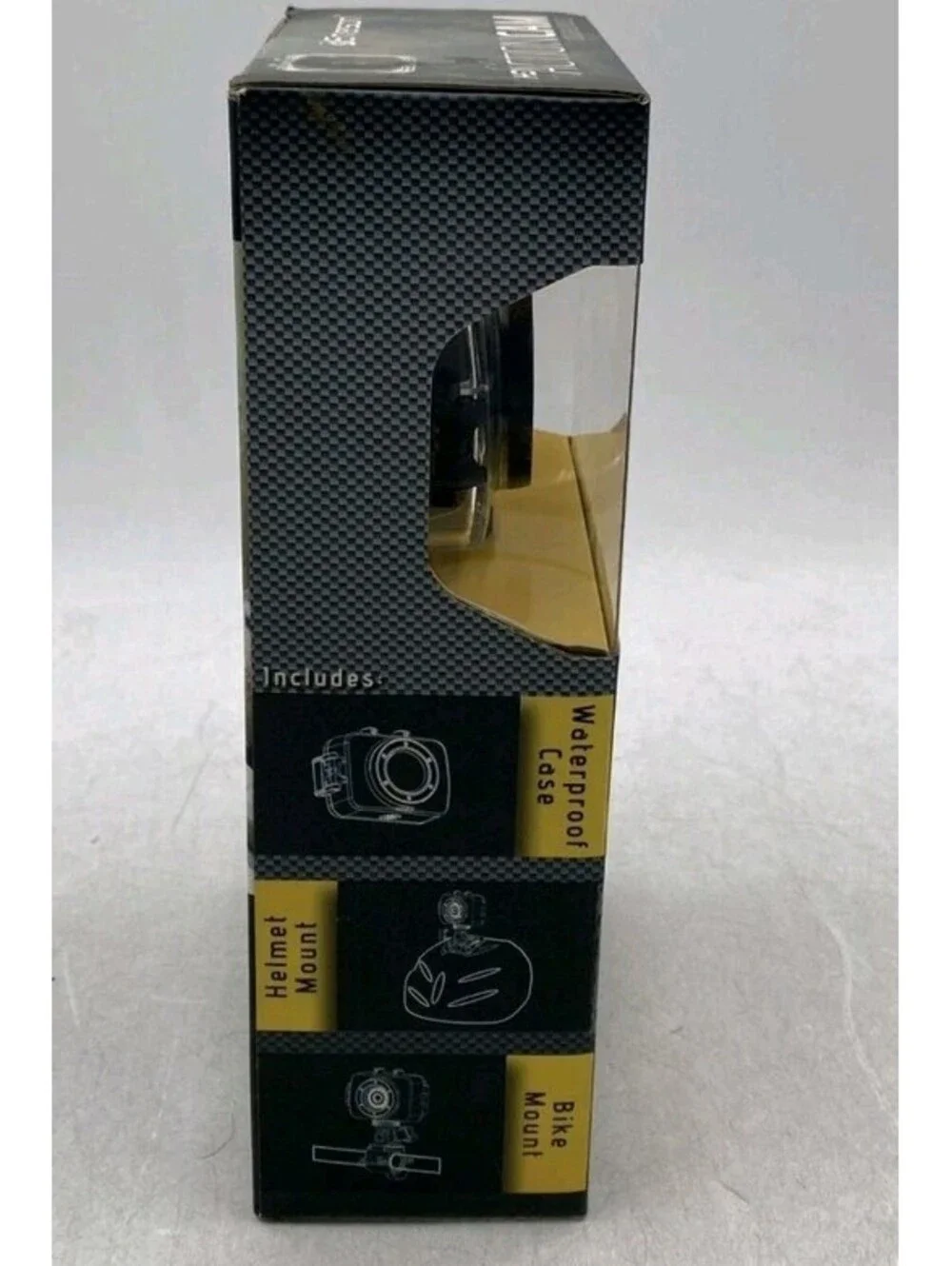 Emerson Action Cam Black HD 720p Waterproof Case Digital Video Camcorder NIB